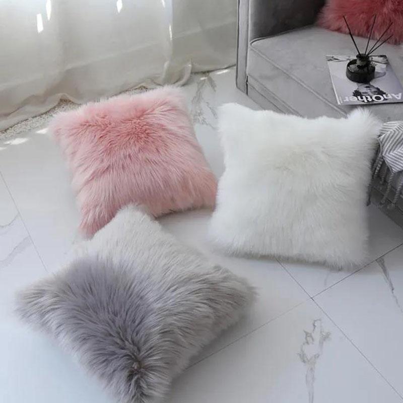 solid color decorative pillows
