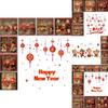 Removable 2022 Happy New Year Cny Window Sticker Ideal For Seasonal Decoration