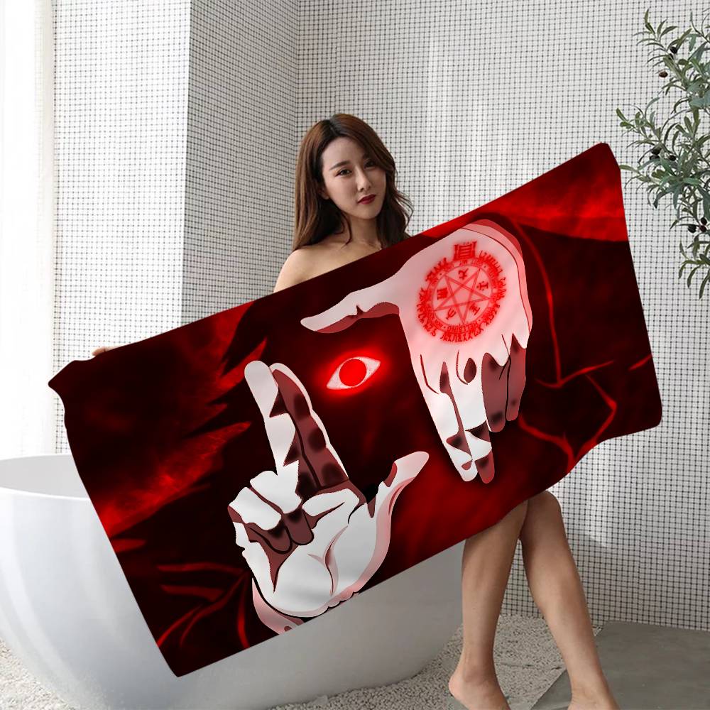 Horror Anime H-Hellsing Microfiber Blanket Quick Drying Beach Towels Oversized Printing Super Absorbent Pool Towel Blanket