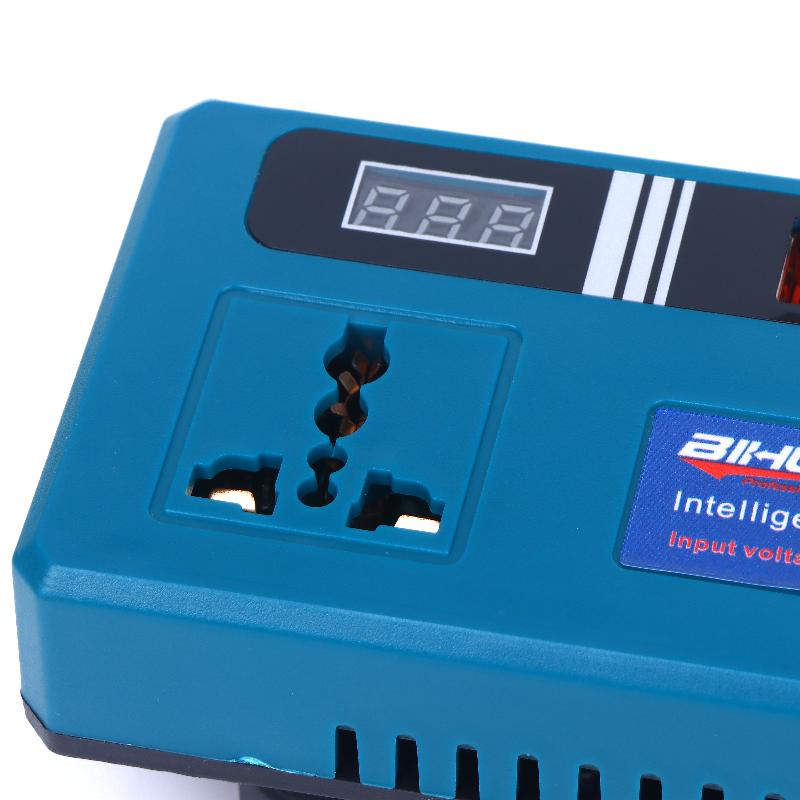 1Pcs Led Mini Intelligent Inverter Power Converter Portable 120W 21V Lithium Battery Inverter With 3 Usb Ports