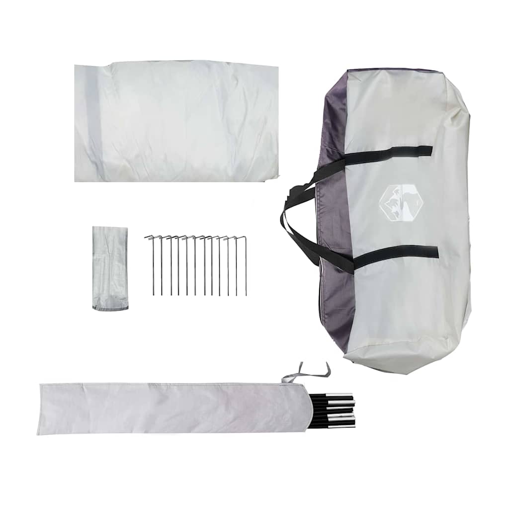 Mosquito Net Tent with Roof Gray 380 x 380 x 225 cm