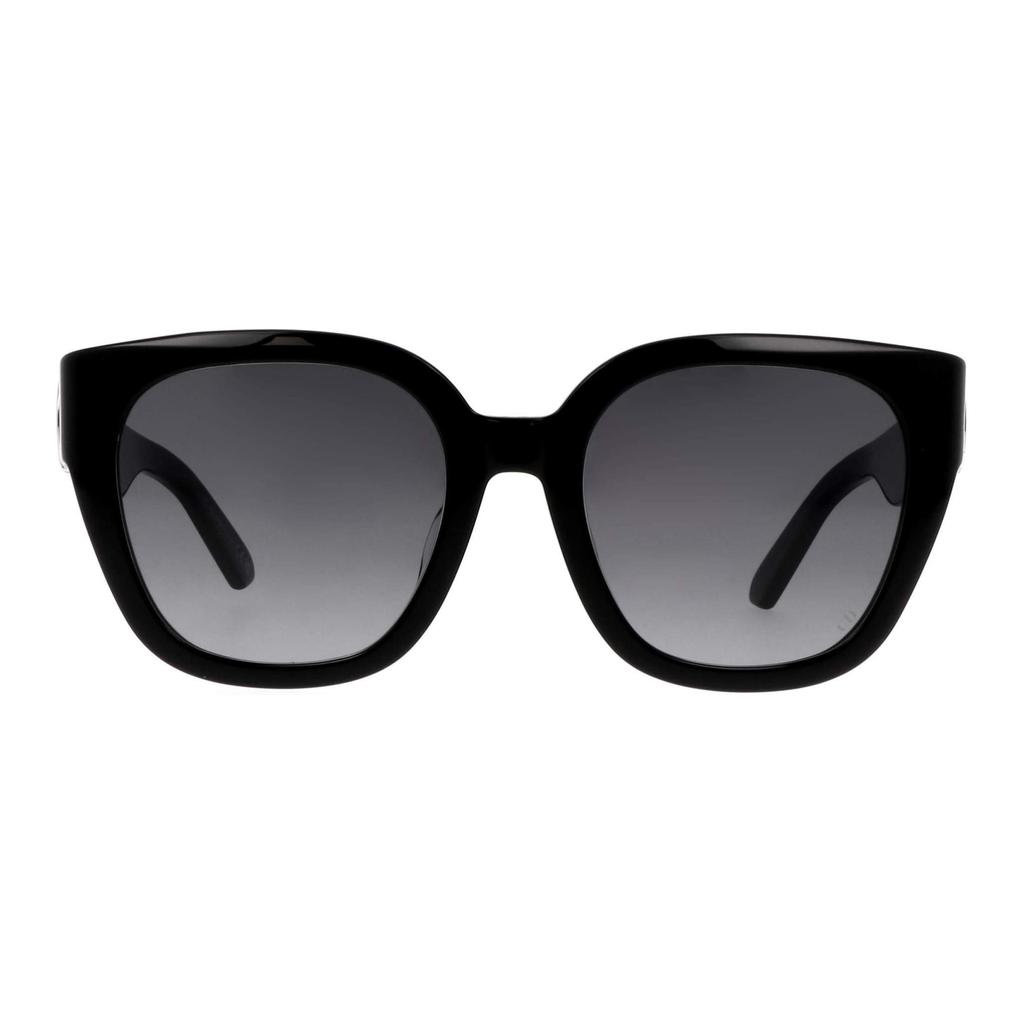 Dior 30 Montaigne S10F Series CD Logo Hinge Irregular Sunglasses Women Sunglasses Black 30MS10FXR-10A1