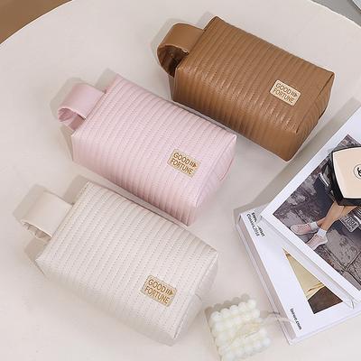 Cream Cake Portable Cosmetic Bag Large Capacity High Value Travel Portable Cosmetic Storage Bag Wash Cosmetic Bag