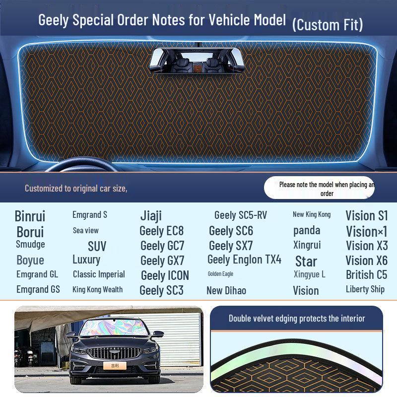 Car Windshield Sunshade Umbrella: Heat Insulation, Blackout Curtain, Sun Protection for Small Cars