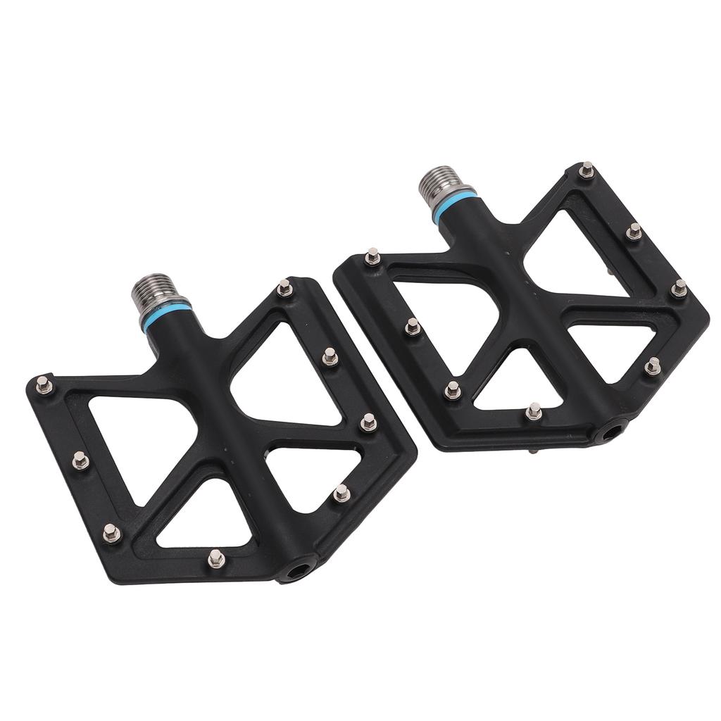 Lp Litepro 2pcs Folding Bicycle Pedal Black Wearproof Nylon Nonslip Mountain Bike Footpeg for MTB