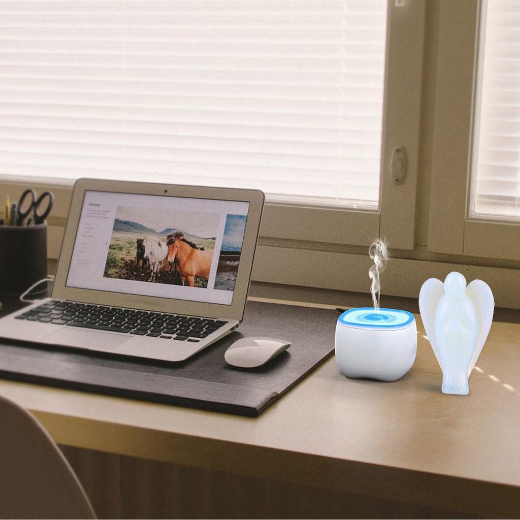 1.5inch Beautiful Natural Opal Angel Shape Crystal Healing Stone Gift