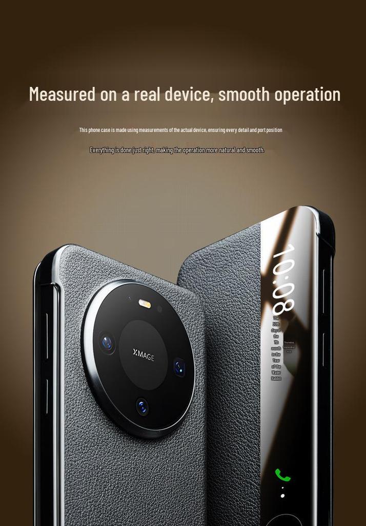 Huawei Mate 80 Pro Max Magnetic Leather Flip Case with Smart Sleep RS Protection