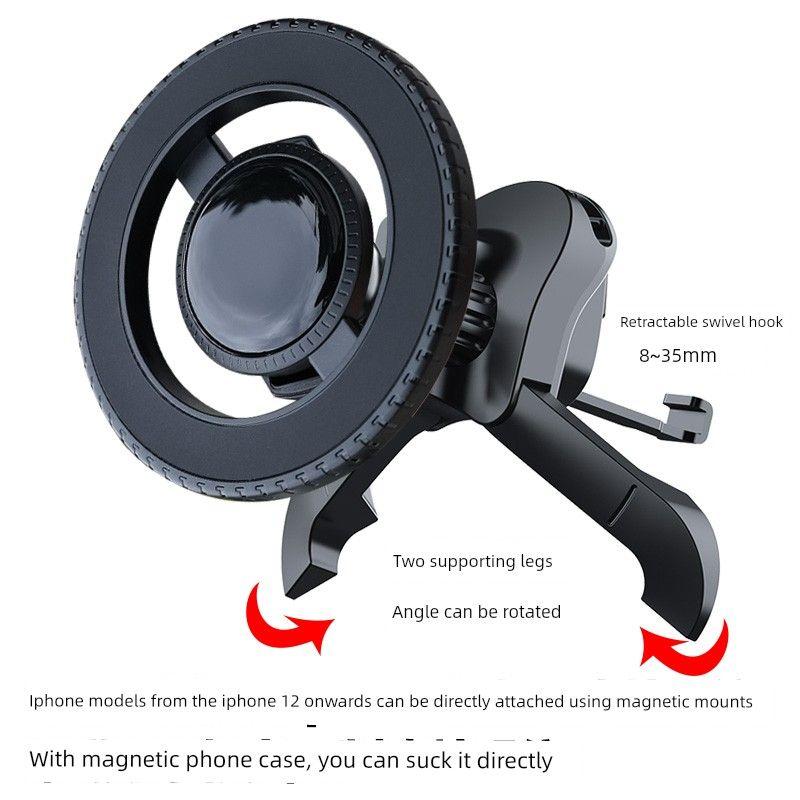 Mobile Phone Car Mount 2026 New Model Car Air Vent Navigation-Specific Multifunctional Car Hook Phone Holder