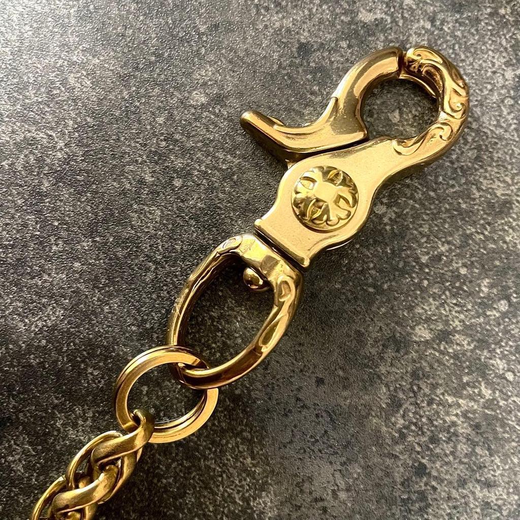 Limited price Mens Brass Keychain Key Ring Carabiner 15cm