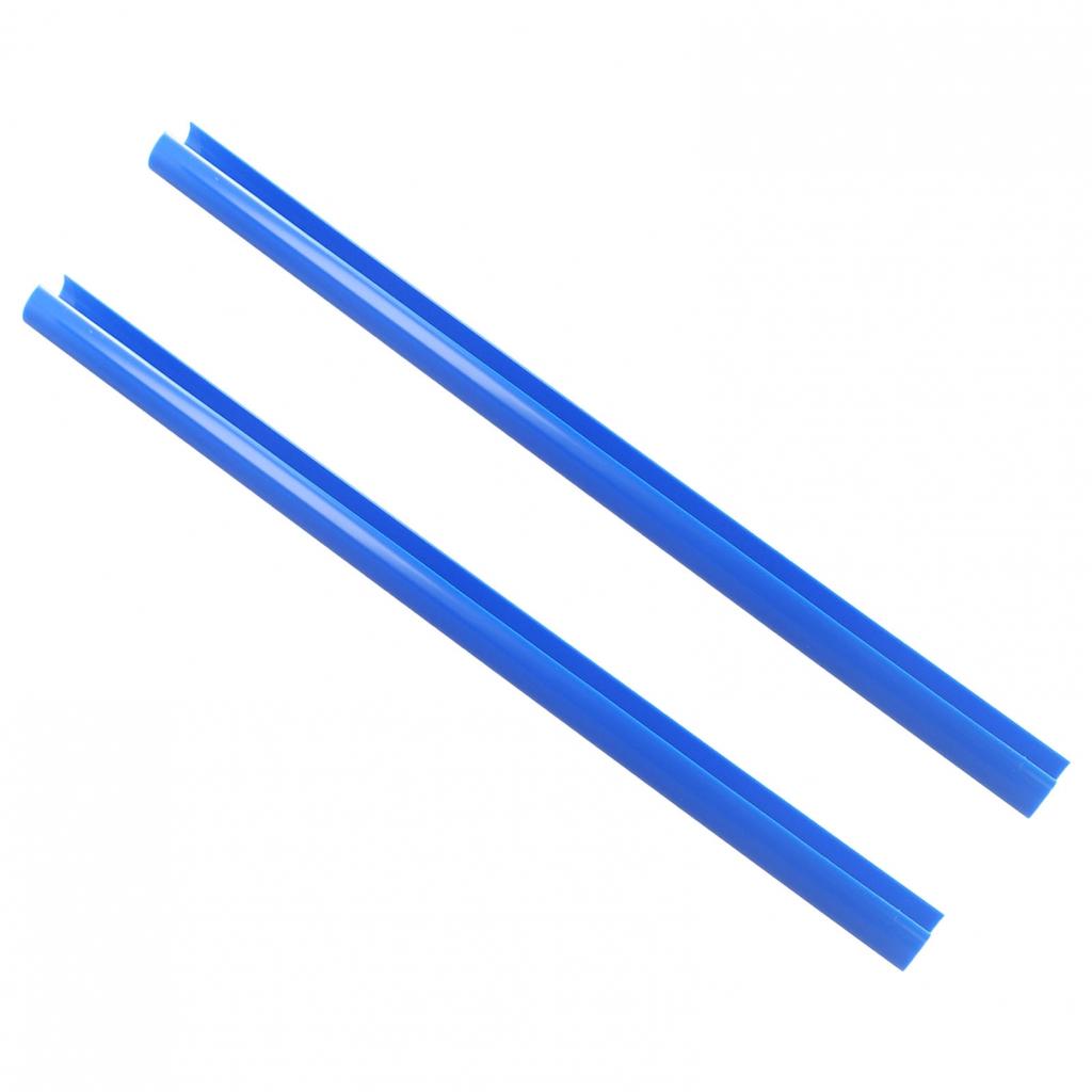 2Pcs Grille Trim Strips Bright Blue Car Decor Front