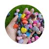 Bulk 100Pcs Mixed AB Color Grid Heart Loose Spacer Beads Valentine's Day Theme Charms for Bracelet Necklace Jewelry Making DIY