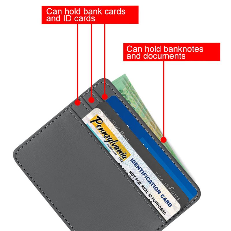 1Pc Card Holder Ultra Thin Credit Card Wallet ID Short Business Bags Purse Hasp PU