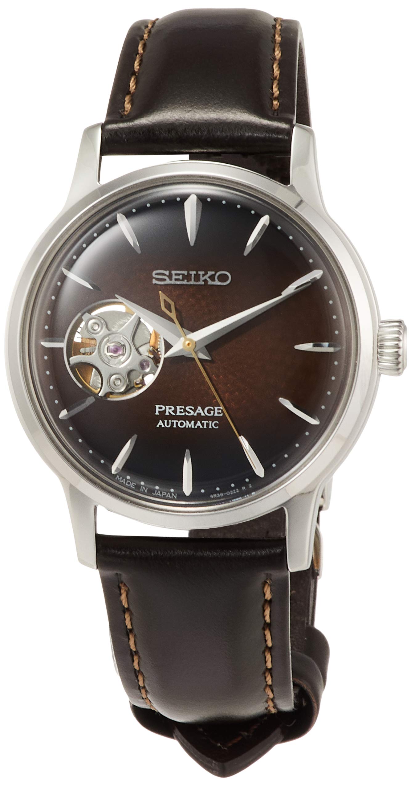 

[Seiko Watch] Наручний годинник PRESAGE Механічний (з автоматичним заводом) Серія Cocktail Коробчастий циферблат Hardlex з тисненням і обгорткою SRRY037 Жіночий коричневий