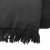 Great HERMES Scarf Metal all-over print fringe shawl black silk mens Used