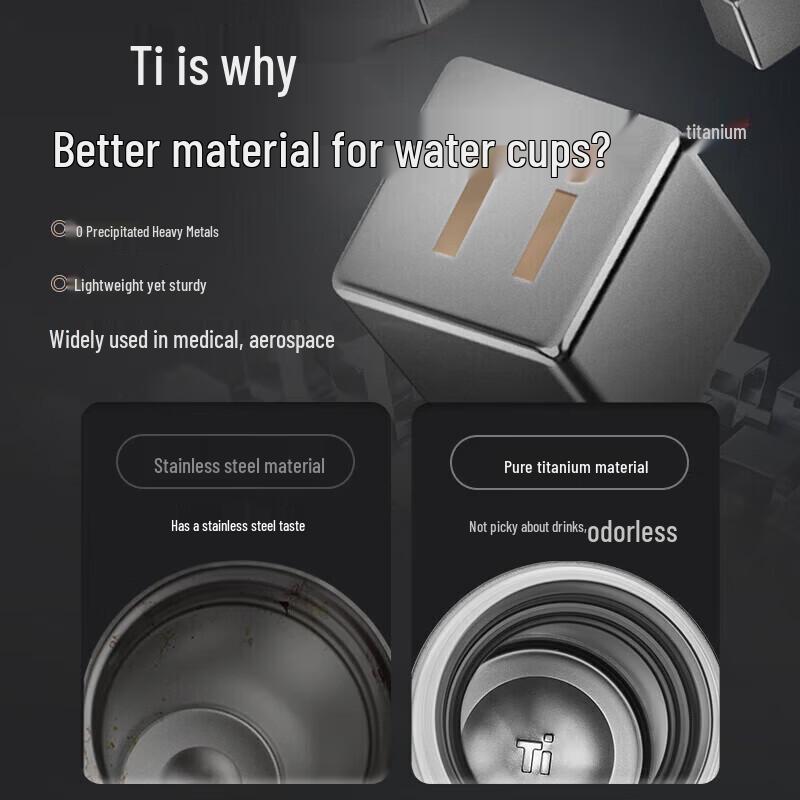 SUPOR Pure Titanium Smart Temperature Display Insulated Cup