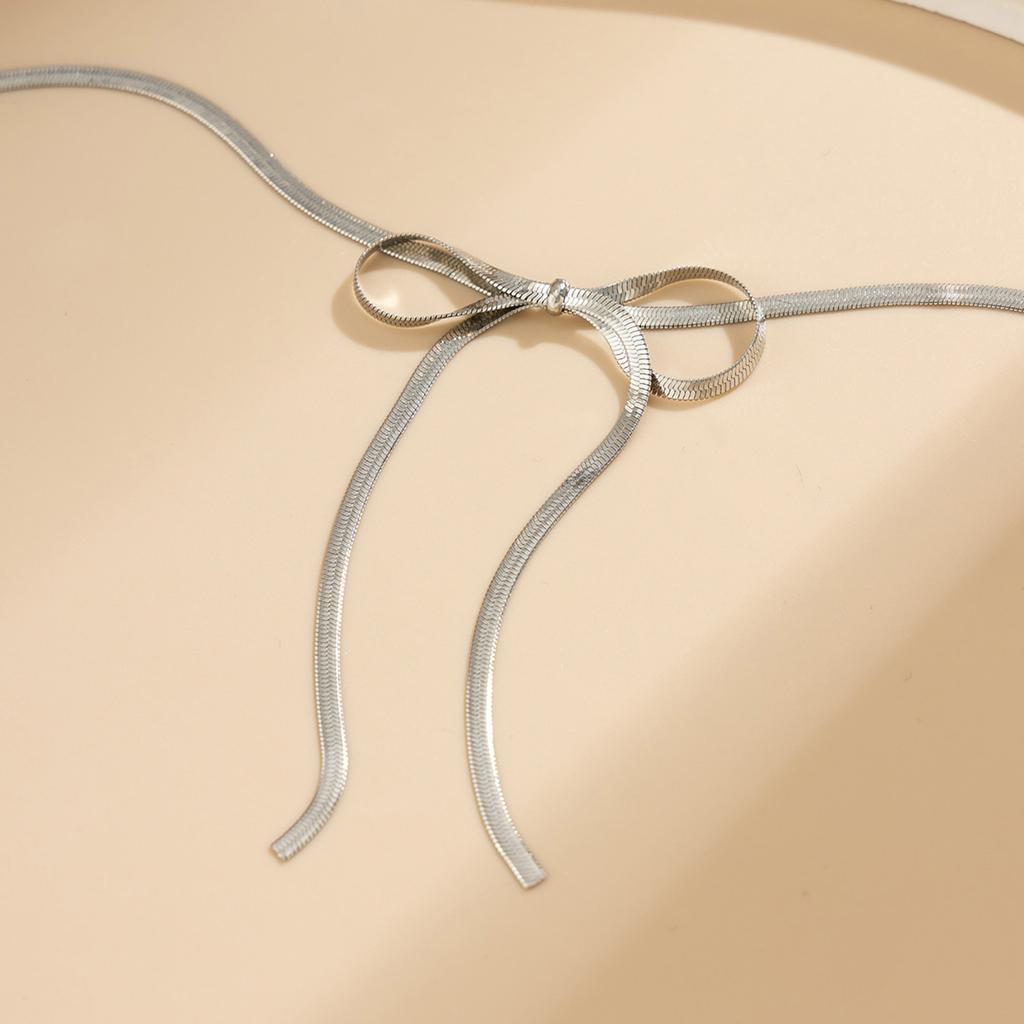 Beautiful Bowknot Anklet Adornment Elegant Long Anklet Chain Accessory Adjustable Chain Anklet Bracelet for Women