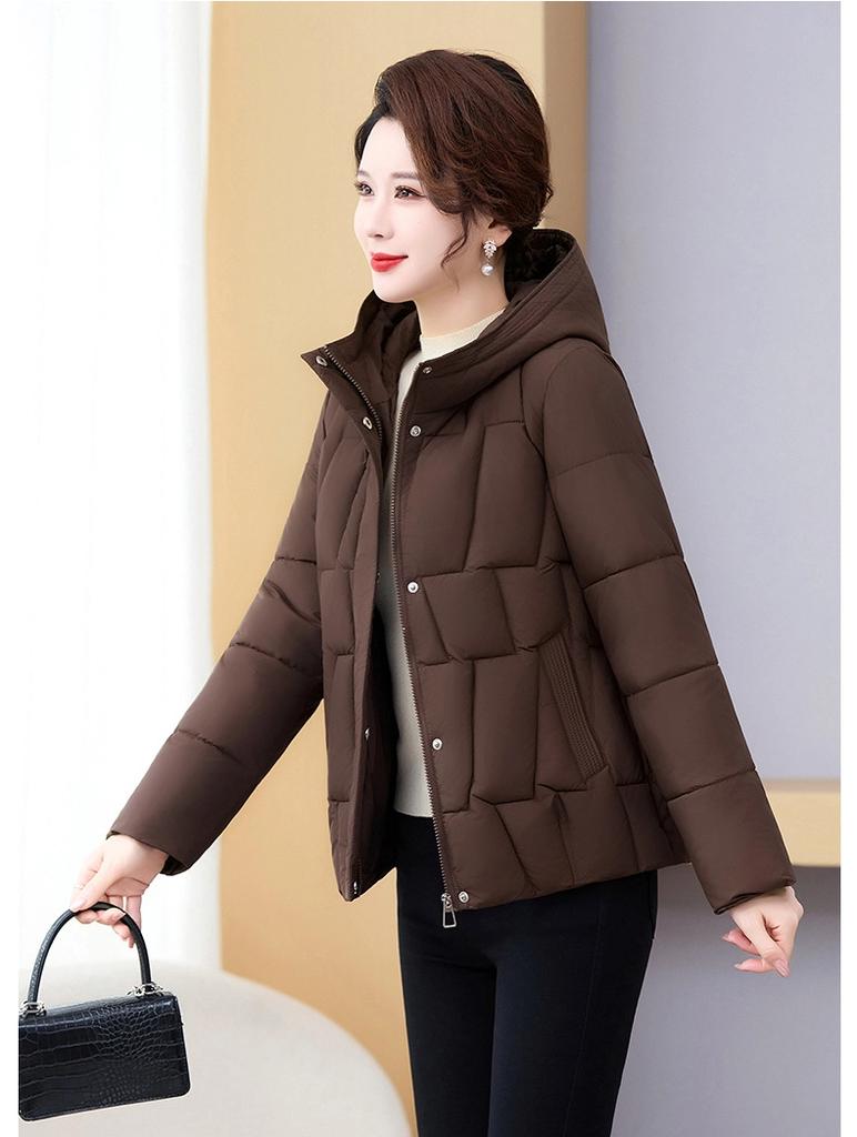 Women’s Short Hooded Windproof Thicken Warm Winter Jacket