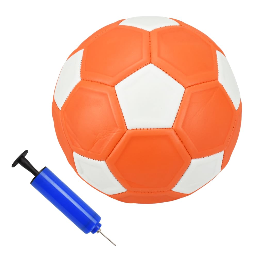 

Soccer shooting breaking banana air pump included ball, practice, ball, curveball, shot, beginner, kids, adults, gift, помаранчевий
