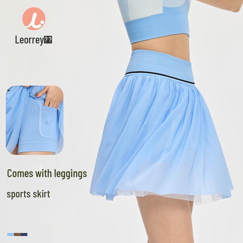 LEORREY Women s Pleated Sports Skort L