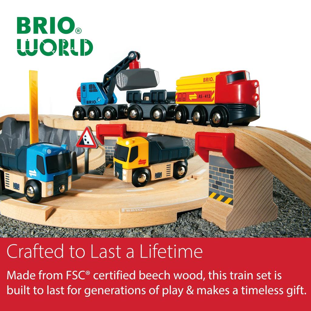 BRIO Rail & Road Quarry Set 33210