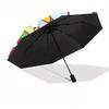 Carrot Small Animal Pochacco Automatic Open/CloseUmbrella-CuteUmbrella with Cute Design, Portable 3-Fold Compact Umbrella for Men & Women, Valentine's