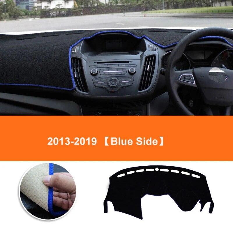 

Приборная панель автомобиля, избегайте легкой панели, чехол для платформы, коврик, отделка ковров для Ford Kuga MK2 Escape 2013 2014 2015 2016 2018 RHD Blue Side