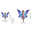 2pcs Butterfly Fairy 2D/Flat DIY Hanging Diamond Art Kits Single-Sided Drill Diamond Art Pendant Wall Decor for Home & Windows