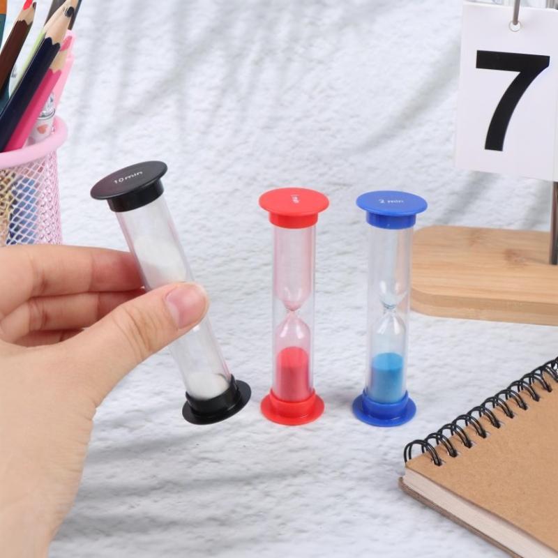 1/6Pcs Practical Multiple Durations Anti Fall Plastic Sand Timer 1 2 3 5 10 Minutes 30 Second Toy