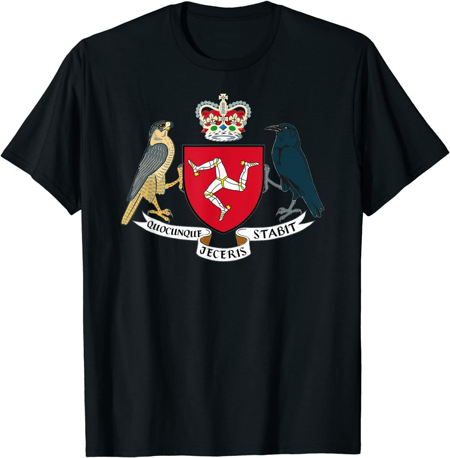 NEW LIMITED Isle Of Man Flag Shirt 3 Legs Of Man Coat Of Arms T-Shirt S