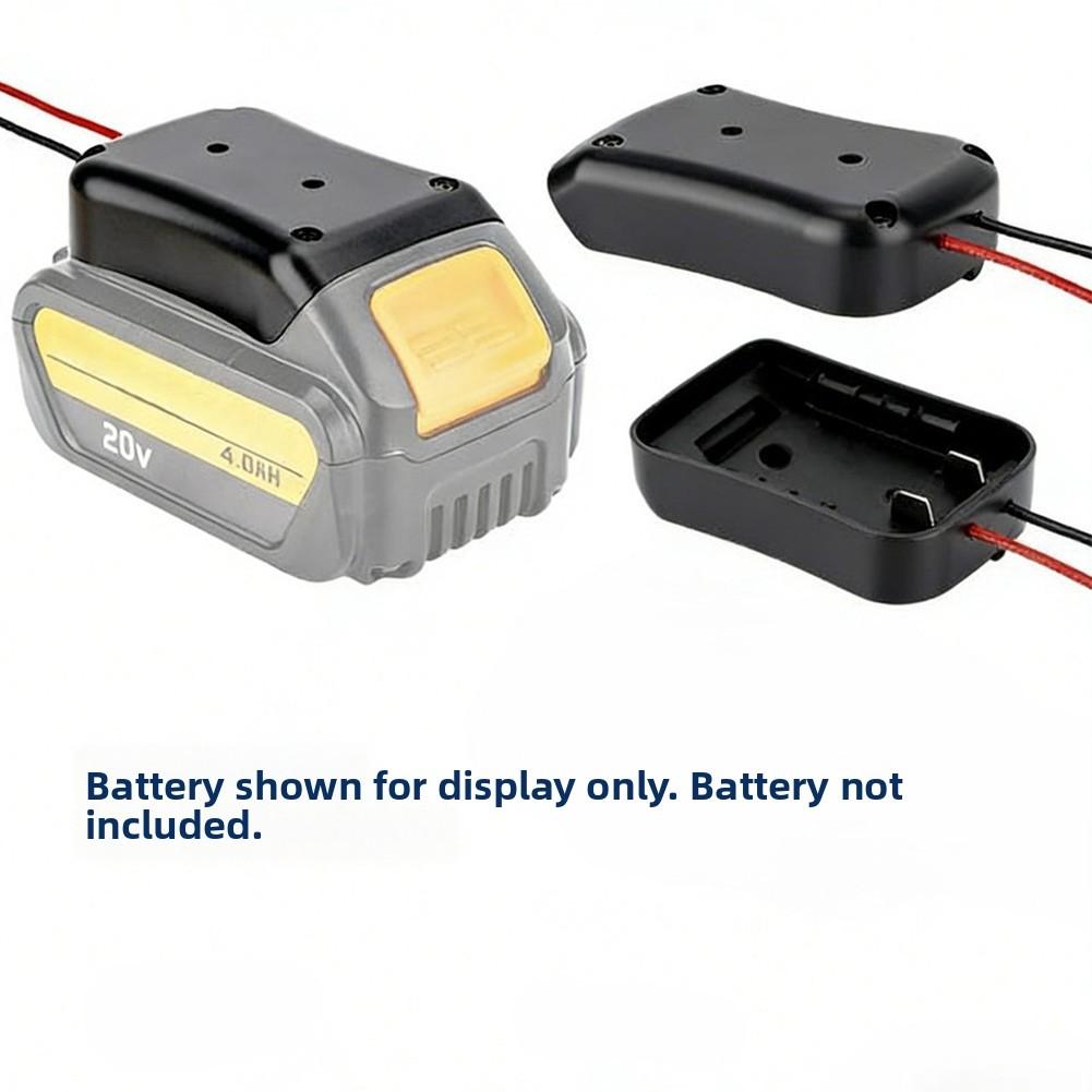 Battery Connector Tool Parts For DeWalt Power Tools 18-20V Lithium Battery Connector Power Tool Accessories Plastic Black