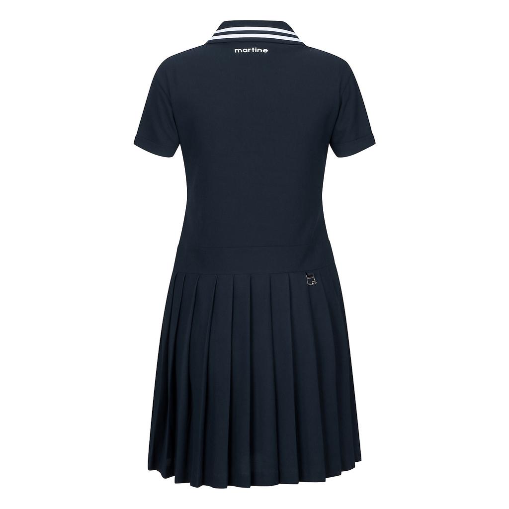 MARTINE GOLF Pique Jersey One-Piece_Navy