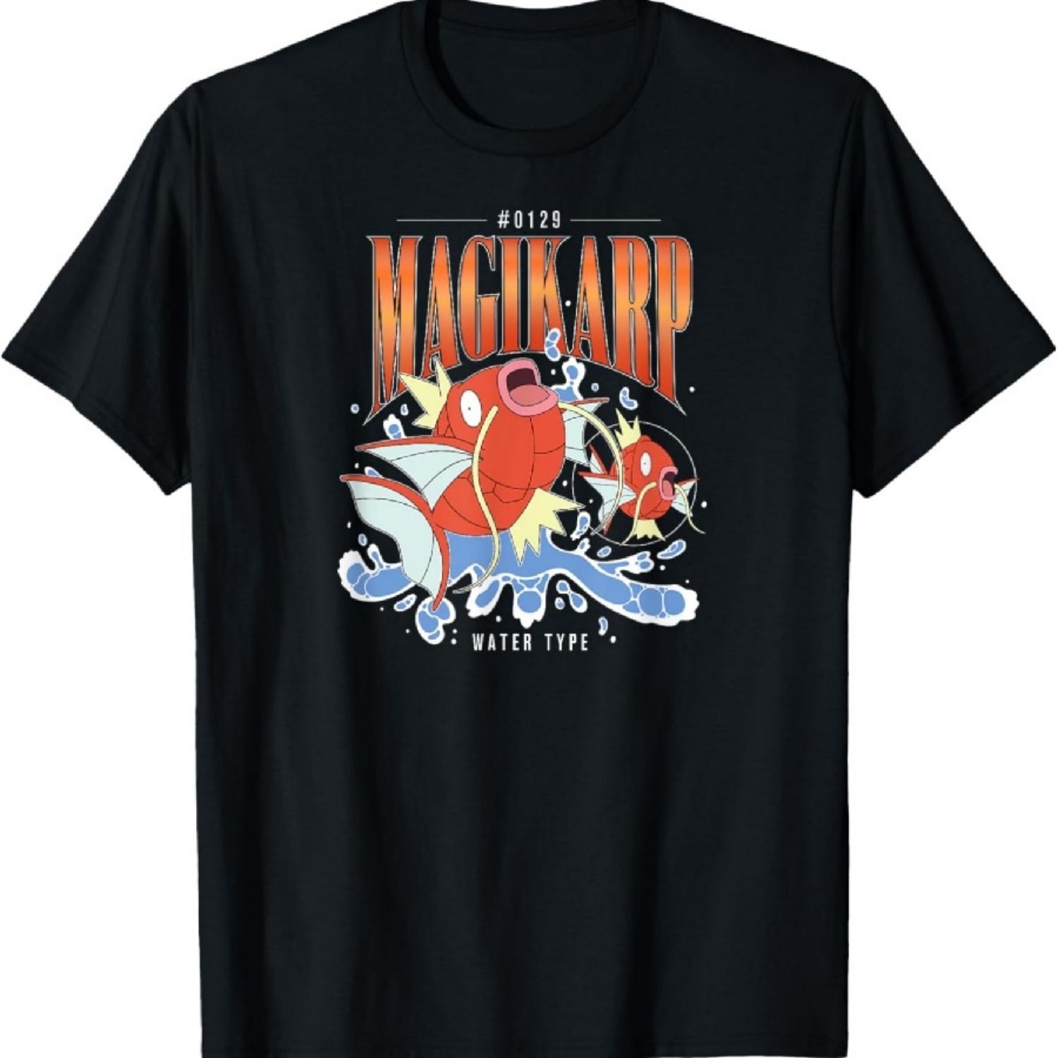 

Pokémon - Magikarp Водный Тип Ретро Бутлег Футболка XXXXXL чёрный