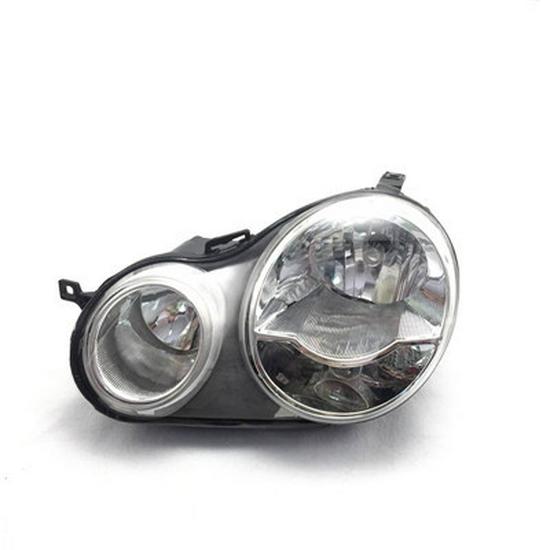 Compatible with Volkswagen Polo Pineapple Headlight Assembly (2002-2005 Models) - Four-Eye Design.