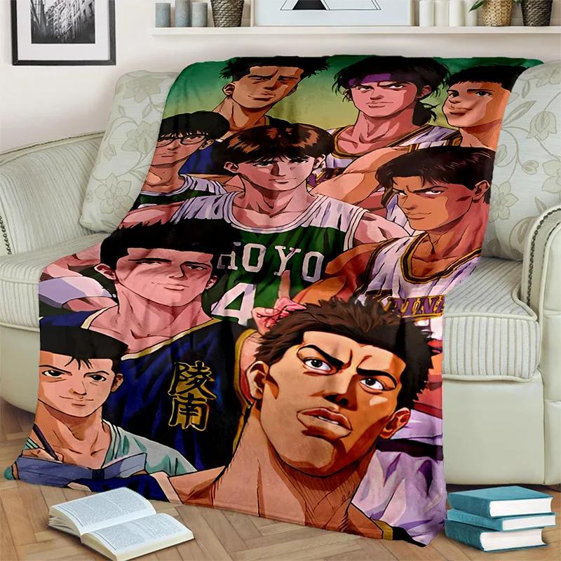 Basketball Anime Slam Dunk Cartoon Blanket,Soft Throw Blanket for Home Bedroom Bed Sofa Picnic Travel Office Cover Blanket Kids