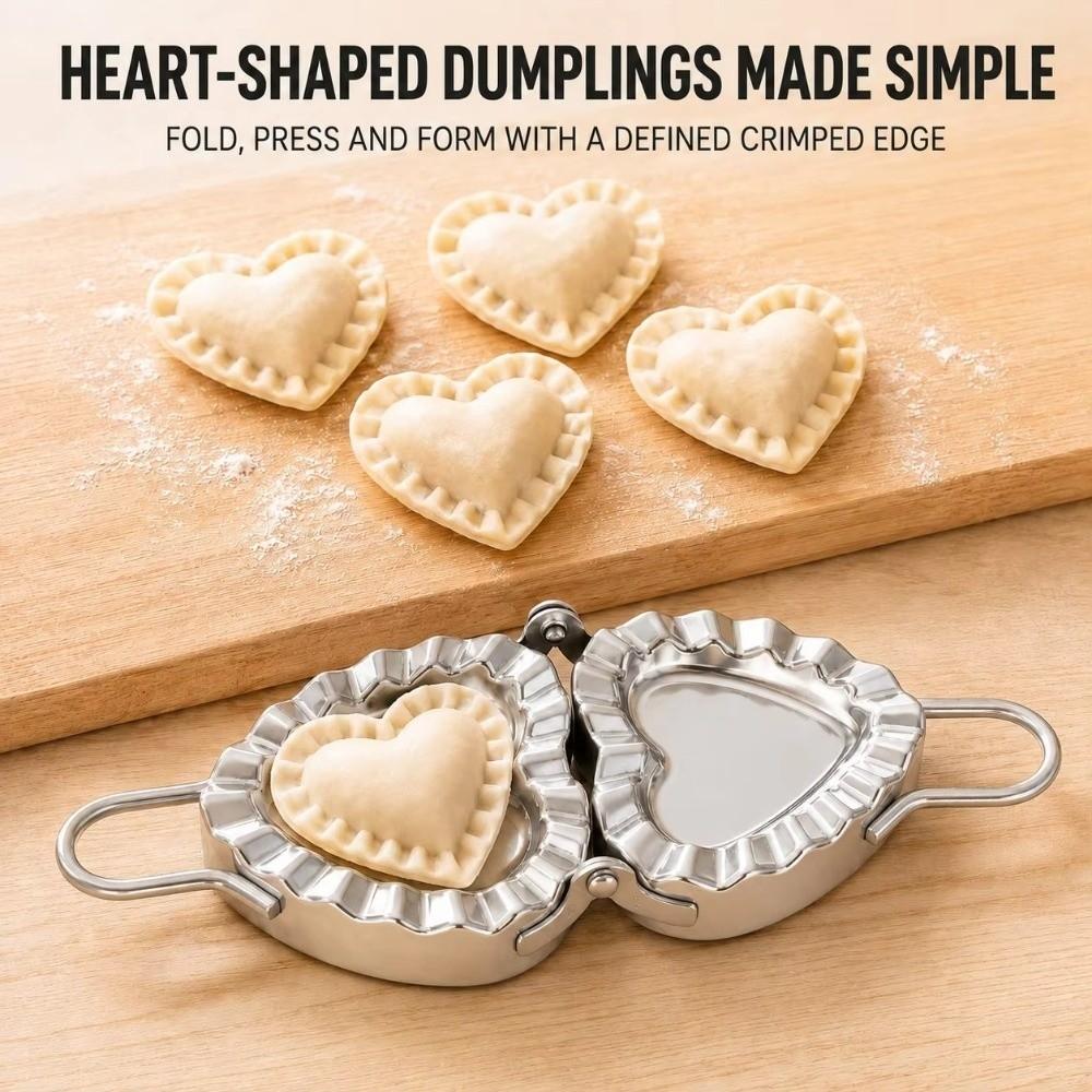 Stainless Steel Dumpling Press Mold Crimped Edge Dumpling Making Tools Homemade Cooking