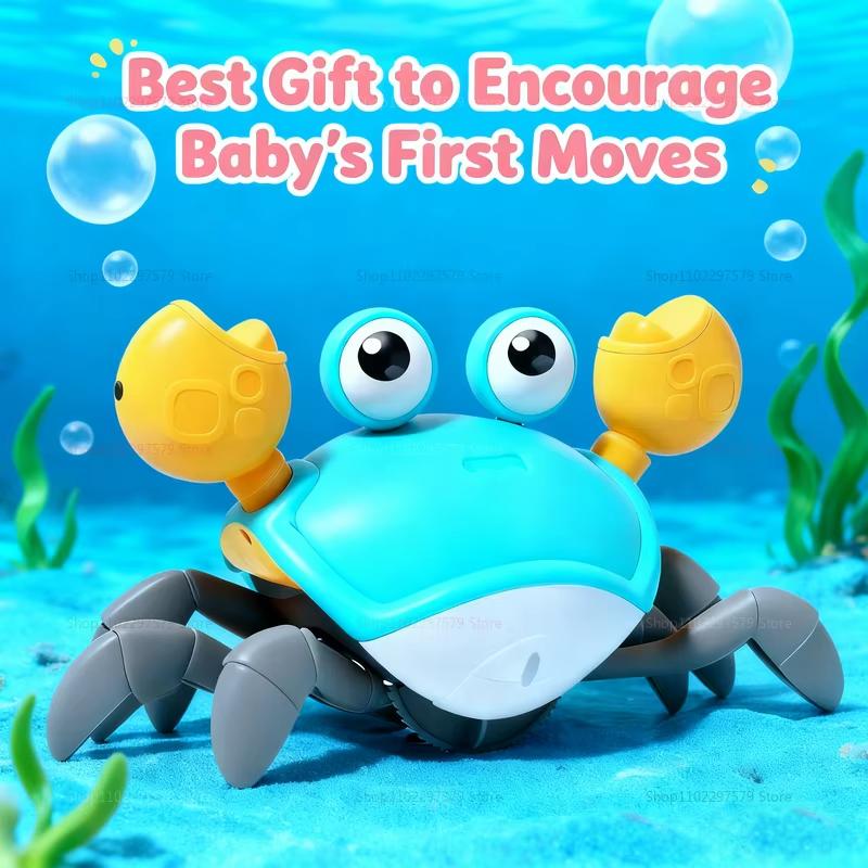 Interactive Crawling Crabs Toy for Babies Toddlers Music Dancing Sensory Learning Gifts Baby Educational Fun Sensor Motion Toys