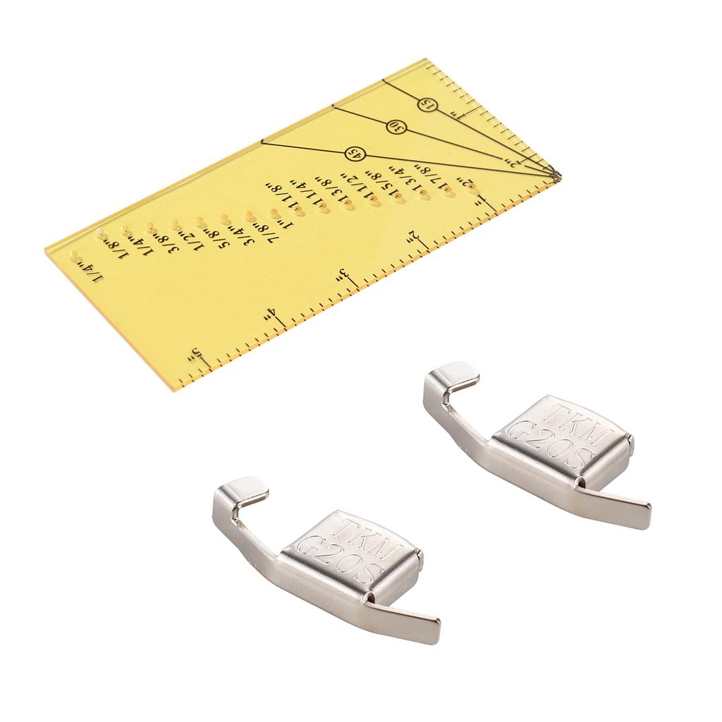 Seam Allowance Ruler and 2 Magnetic Seam Guide for Sewing Machine 1 8  to 2  Straight Line Hems Sewing Ruler for Sewing