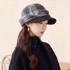 Women S Short Brim Octagonal Hat Retro Literary All Match Cap For Autumn Winter