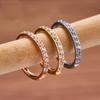 1/10PCS Stainless Steel Nose Ring Septum Clicker Hoop Earrings For Women Piercing Body Jewelry Lip Ring Zircon Hinged Segment