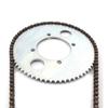 55/65 Teeth Four-Hole Chain Plate with 25H136 Chain, DIY Robot Tank Electric Model Toy Accessories Speed Reducer
