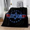 Top Gun Classic Movie Sign 3D Blanket,Soft Throw Blanket for Home Bedroom Bed Sofa Picnic Travel Office Rest Cover Blanket Kids