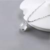 Chalcedony Necklace Female Plum Blossom Pendant Niche Design Sense Simple Temperament Clavicle Chain Gift