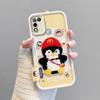 KEYSION Cartoon Cute Plush Embroidery Case for Infinix Hot 11 Play with Lanyard PU Leather Shockproof Phone Cover for Infinix Hot 10 9 Play