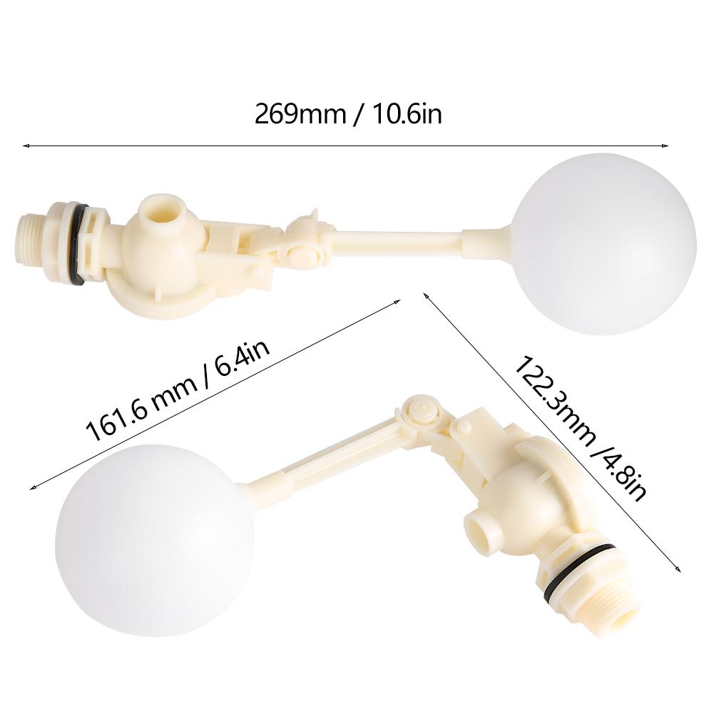 Float Valve High Quality Plasitc Adjustable BSPT Thread Liquid Water Level Sensor DN15 DN20DN20