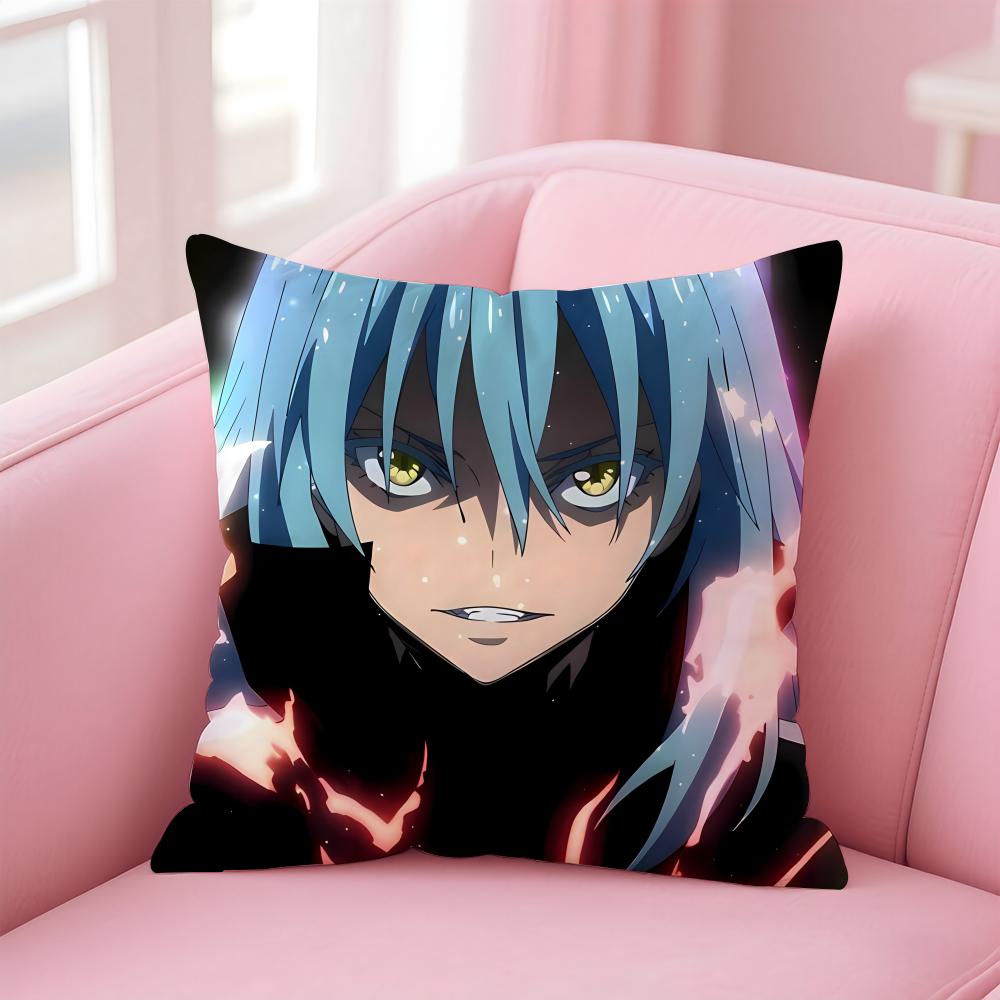 That Time I Got Reincarnated As a Slime Cushion Cover Comfortable Reversible Pillow Cover Ideal for Car Sofa Bedroom & Beyond