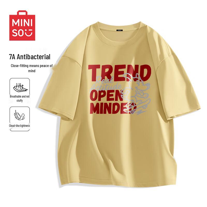 MINISO Men s Cartoon Print Antibacterial Short Sleeve T-Shirt XL