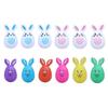 Empty Bunnies Shape Easter Eggs Novelty Bunnies Eggs for Easter Hunt,Filling Treats,Basket Stuffers Easter Themed Character