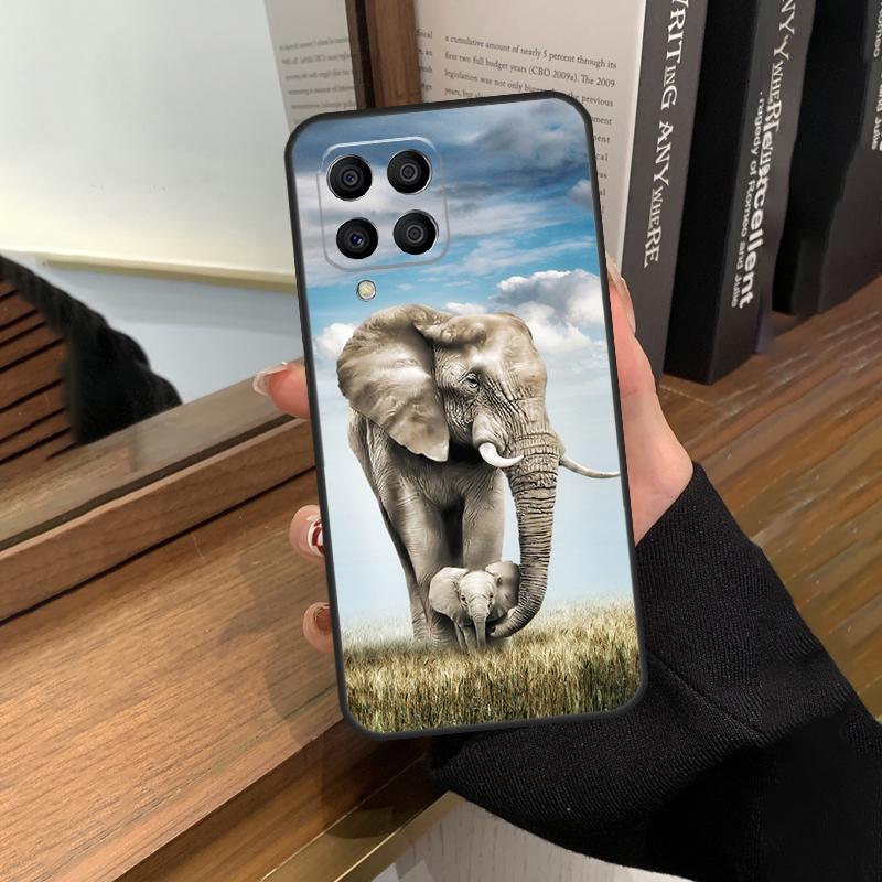 Elephant Baby Nature Case For Samsung Galaxy M35 M15 M55 M56 M36 M16 M06 M31 M13 M33 M53 M12 M32 M52 M14 M34 M54