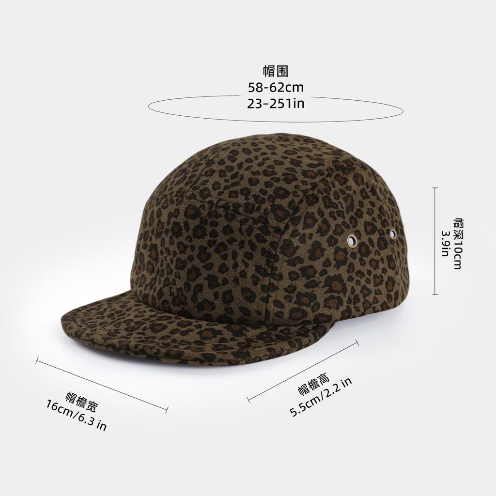New leopard print baseball caps, men's and women's fashion personality, street cool and handsome Spice Girls, wind shade trend cap