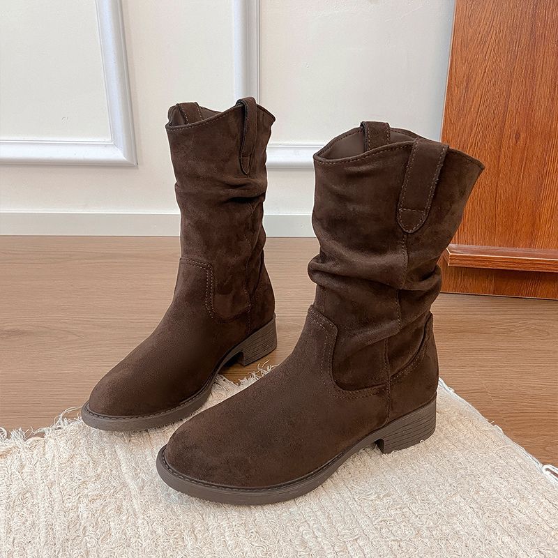 

Khaki platform-soled Martin boots women s 2025 new absolute child autumn super fire Merad western cowboy boots 40